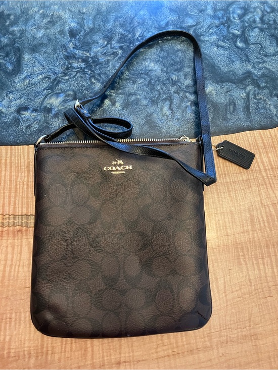 Coach Handbags - COACH messenger bag in signature monogram print